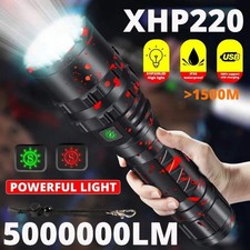Usado, ZK30 50000000LM High Power XHP220 Powerful LED Flashlight Tactical Military Torc comprar usado  Enviando para Brazil