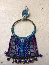 Boucles oreilles bleues d'occasion  Paris XIII