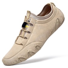 Mocassim de couro masculino antiderrapante trabalho caminhada barco condução deck sapatos tamanho, usado comprar usado  Enviando para Brazil