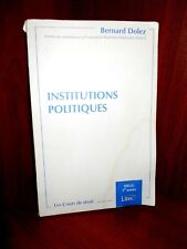 Institutions politiques bernar d'occasion  Ivry-sur-Seine