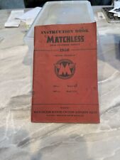 Matchless 1956 instruction for sale  Los Gatos