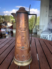 Jugendstil kupferkanne schenkk gebraucht kaufen  Marienheide