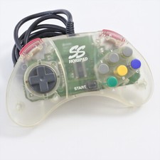 Controlador Sega Saturn HORI PAD SS transparente HSS-13 controlador funcionando testado 0157 comprar usado  Enviando para Brazil
