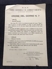 Fascio fascismo ordine usato  Crevacuore