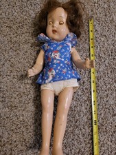 Muñeca vintage compuesta de madera y tiene dientes segunda mano  Embacar hacia Mexico