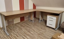 Schreibtisch form sonomaeiche gebraucht kaufen  Mähring