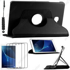 Używany, Etui Rotatif PU Cuir Noir Galaxy Tab A 2016 10.1 T580 T585 +Mini Stylet 3 Film na sprzedaż  Wysyłka do Poland