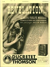 1935 ducretet thomson d'occasion  Expédié en Belgium