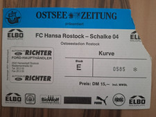 Ticket hansa rostock gebraucht kaufen  Sanitz