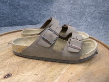 Usado, Sandálias Birkenstock Feminina Arizona Mocha Marrom Birkibuc Slide Tamanho 34 EUA 3 Estreitas comprar usado Usado, Sandálias Birkenstock Feminina Arizona Mocha Marrom Birkibuc Slide Tamanho 34 EUA 3 Estreitas comprar usado  Enviando para Brazil