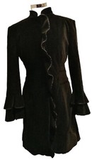 Black velvet coat for sale  Leicester
