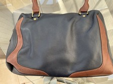 Navy tan leather for sale  SEVENOAKS