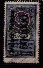 Polônia (Walita) 1924 500.000m Rev Usado Perf 13x13.5 - S35022 comprar usado  Enviando para Brazil