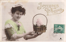 Emaillographie paques femme d'occasion  Vasles