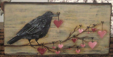 Hand painted crow for sale  Hampshire