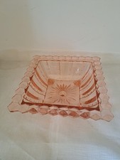 Glasschale pressglasschale ros gebraucht kaufen  Michelau