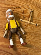 Pinóquio's Dad Geppetto marionete de corda esculpida à mão e pintada 10" comprar usado  Enviando para Brazil