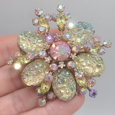 Vintage rhinestone brooch for sale  Sully