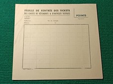 Feuille rentree tickets d'occasion  Le Havre-