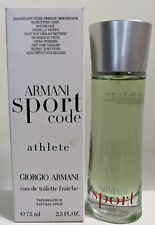 Giorgio Armani Sport Code Athlete Eau de Toilette Fraiche 75ml / 2,5oz spray comprar usado  Enviando para Brazil