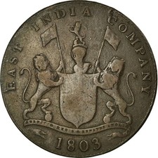 Używany, [#850403] Moneta, INDIE BRYTYJSKIE, MADRAS PRESIDENCY, 20 Cash, 1803, Soho Mint na sprzedaż  Wysyłka do Poland