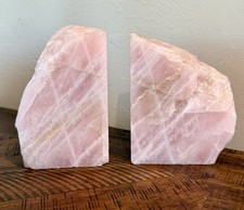 Rose quartz bookends for sale  Guthrie