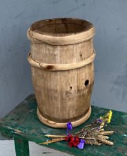 Barril de fazenda de madeira primitivo, barril de vinho, barril vintage, barril exclusivo, madeira comprar usado  Enviando para Brazil