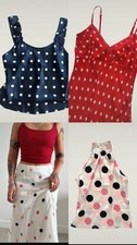 Vintage polka dot for sale  LONDON