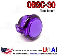 Botão translúcido Sanwa Original OBSC-30 violeta (roxo) JAMMA comprar usado  Enviando para Brazil