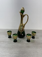Green glass decanter for sale  Escanaba