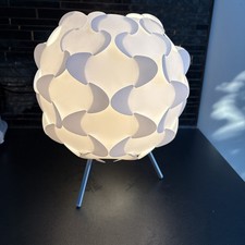 Używany, IKEA FILLSTA Lampa stołowa 36cm Biała Gunner Jensen Design Połowa wieku - Wtyczka brytyjska na sprzedaż  Wysyłka do Poland