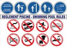 Panneau réglement piscine d'occasion  Marennes