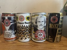 Lote de 4 latas de cerveja vintage Steelers Iron City vazias abertas na parte inferior comprar usado  Enviando para Brazil