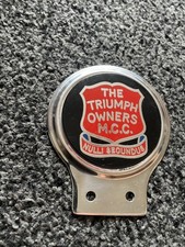 Triumph badge for sale  WALSALL