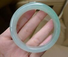 Pulseira de pedra preciosa jadeíta verde natural genuína 56-66 mm joia AAA comprar usado  Enviando para Brazil