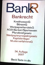 Bankrecht textausgabe beck gebraucht kaufen  Koblenz