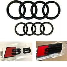 Usado, Emblema traseiro dianteiro estilo original Audi S5 brilho total emblema preto para Audi S5 Hatchback comprar usado  Enviando para Brazil