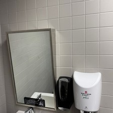 Secador de manos automático World Dryer K-974P + espejo! segunda mano  Embacar hacia Mexico
