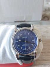  Oris manual winding cal. St-96 by FHF Swiss made  Blue, usado comprar usado  Enviando para Brazil