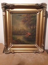 PINTURA A ÓLEO FRANCESA ANTIGA VINTAGE SOBERBA DO SÉCULO XVIII barco fluvial comprar usado  Enviando para Brazil