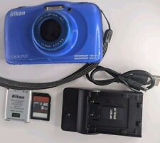 Używany, Nikon Coolpix W100 aparat cyfrowy Full HD - niebieski  na sprzedaż  Wysyłka do Poland