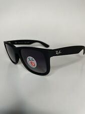 Novo Óculos de Sol Ray-Ban Justin Preto Cinza Polarizado Gradiente 54mm RB4165 622/T3, usado comprar usado  Enviando para Brazil
