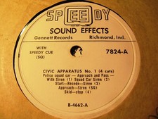 POLICE Squad Car SIREN SPEEDY Q SOUND EFFECTS Radio Civic Apparatus GENNETT 7824, usado comprar usado  Enviando para Brazil