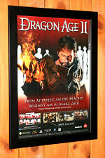 Dragon Age II 2 Xbox 360 macOS PS3 raro pequeno pôster promocional / página de anúncio emoldurada comprar usado  Enviando para Brazil