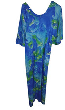 Vestido Two Potato Laguna Beach Rayon Ocean Resort tema turno tamanho M vintage comprar usado  Enviando para Brazil