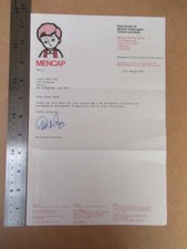 Brian rix autograph for sale  UK