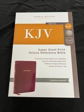 Holy Bible Giant Print KJV Red Letter Concordance References Nelson 5843A in Box comprar usado  Enviando para Brazil
