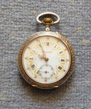Taschenuhr croissant silber gebraucht kaufen  Peißenberg