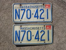 1971 massachusetts license for sale  Acworth