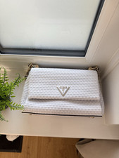 Guess white handbag for sale  HUDDERSFIELD